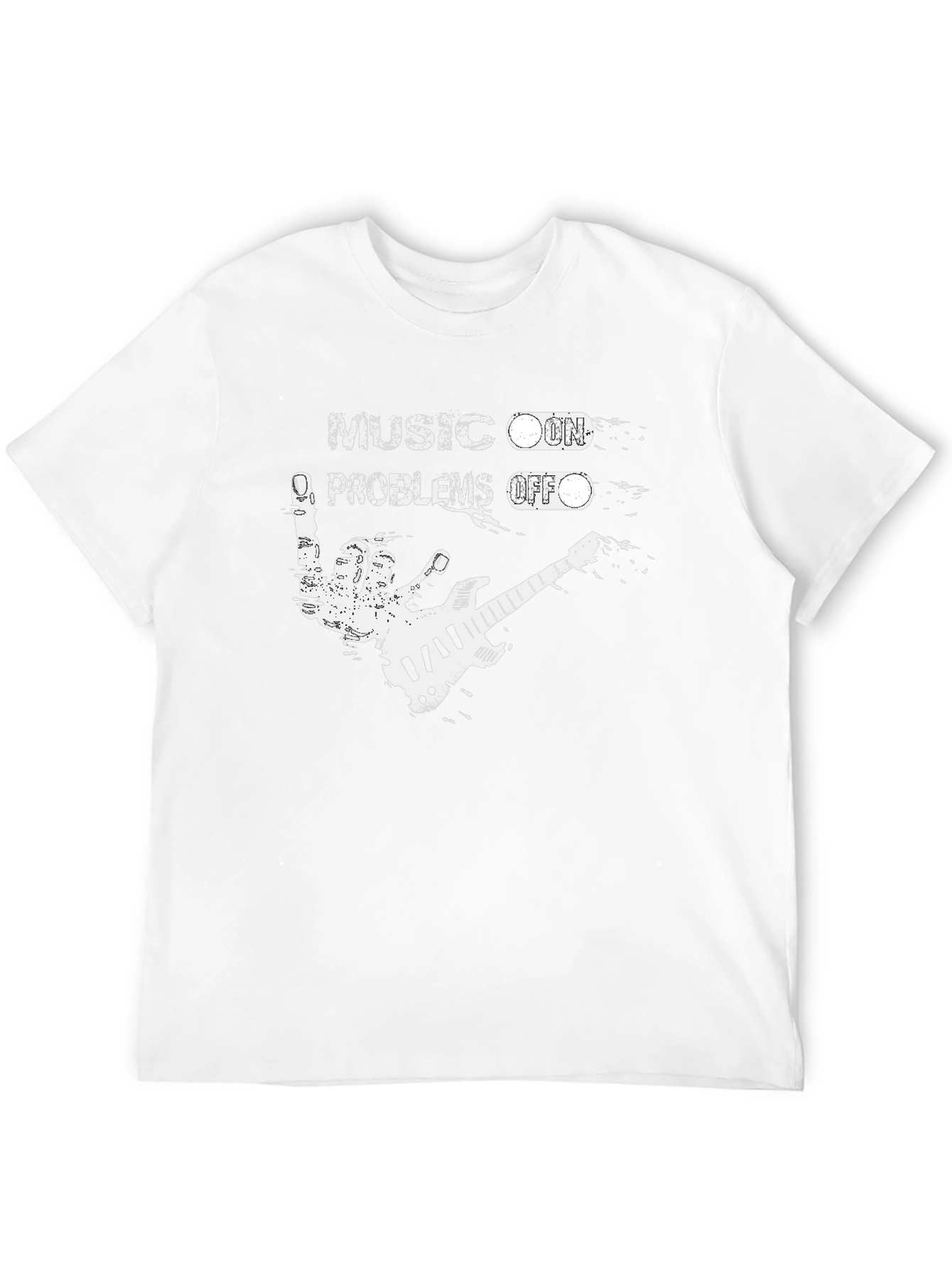 Music On Problems Off Graphic T-Shirt