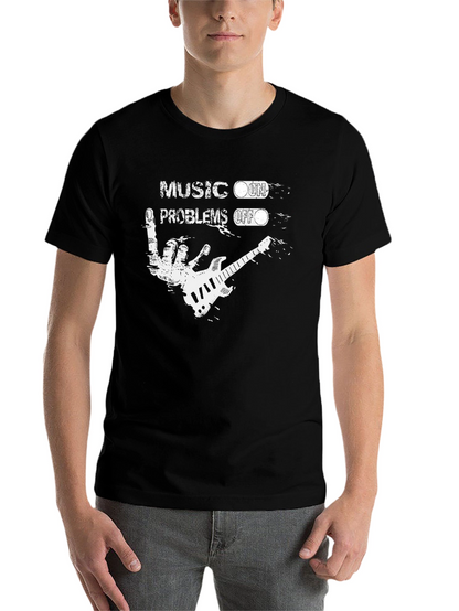 Music On Problems Off Graphic T-Shirt