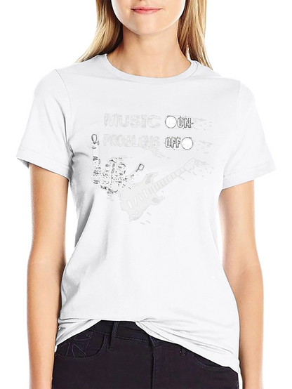 Music On Problems Off Graphic T-Shirt