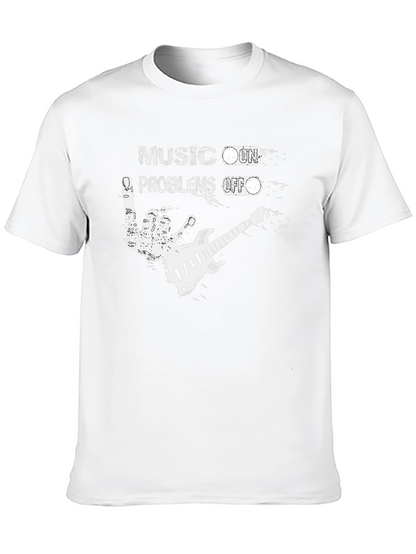 Music On Problems Off Graphic T-Shirt