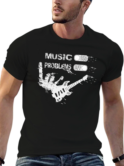 Music On Problems Off Graphic T-Shirt