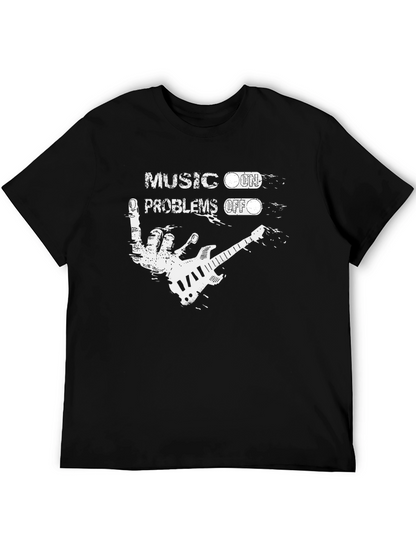 Music On Problems Off Graphic T-Shirt