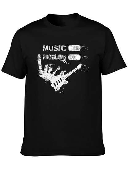 Music On Problems Off Graphic T-Shirt