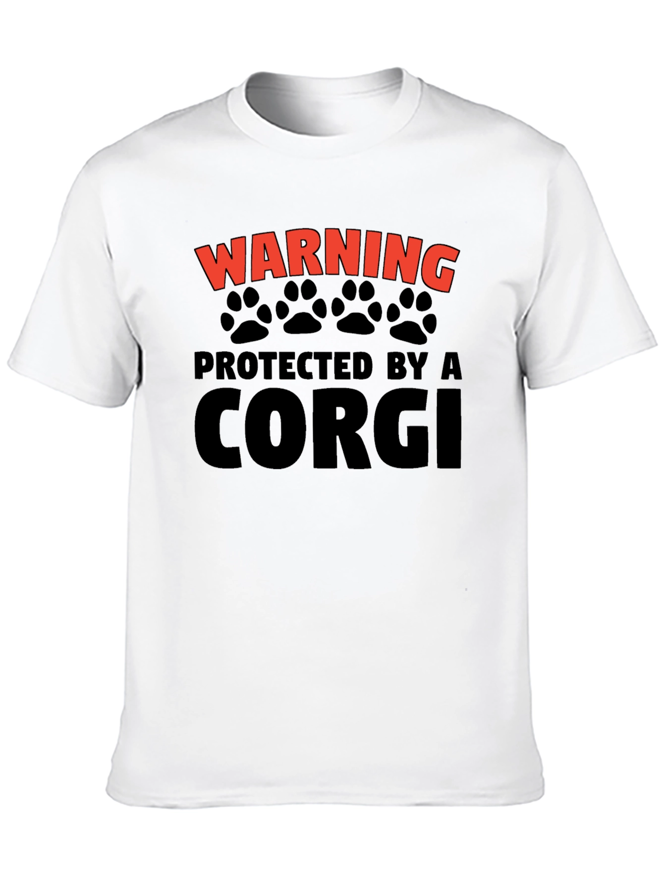 Warning Protected by a Corgi T-Shirt