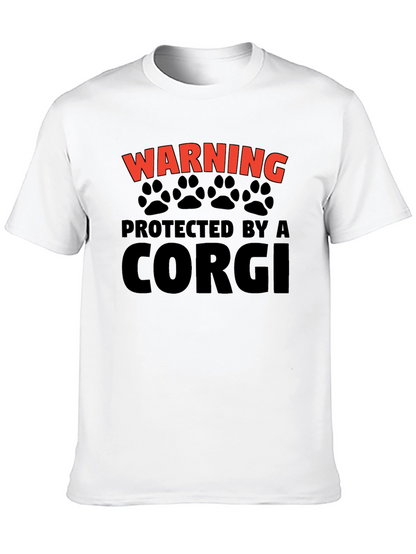 Warning Protected by a Corgi T-Shirt
