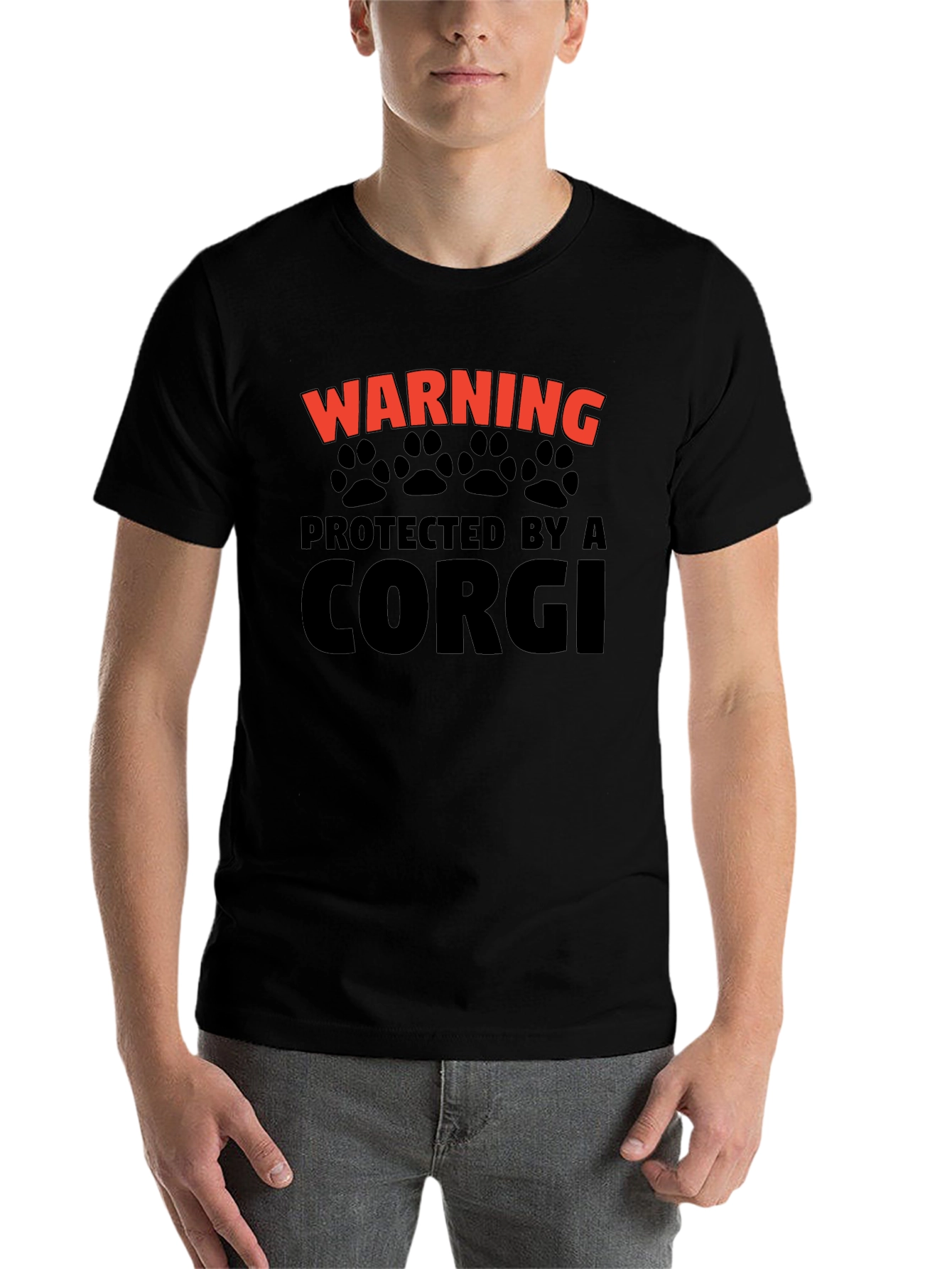 Warning Protected by a Corgi T-Shirt