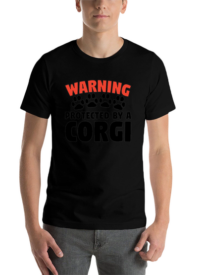 Warning Protected by a Corgi T-Shirt