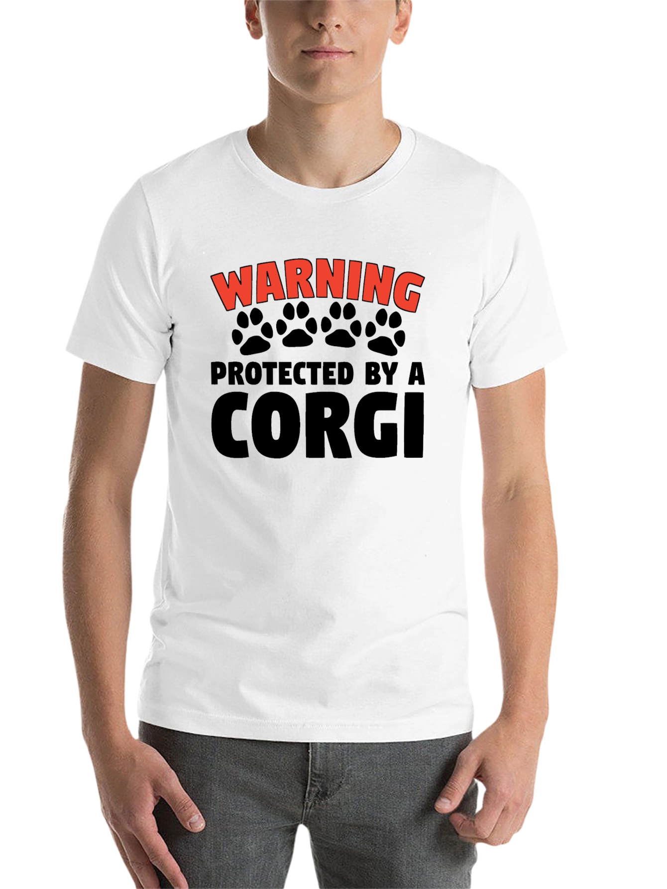 Warning Protected by a Corgi T-Shirt