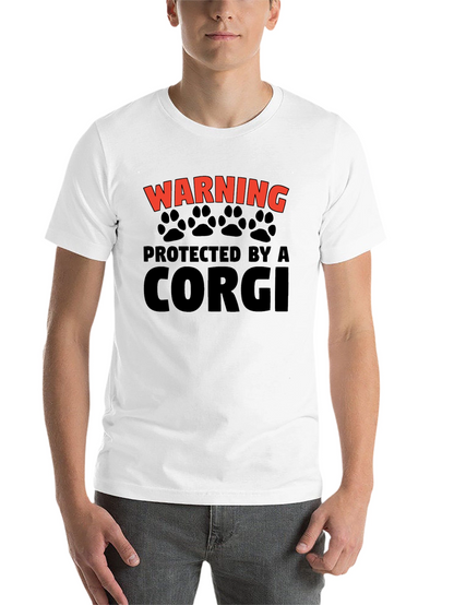 Warning Protected by a Corgi T-Shirt