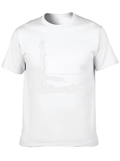 Woman Reflection Graphic Tee - Black