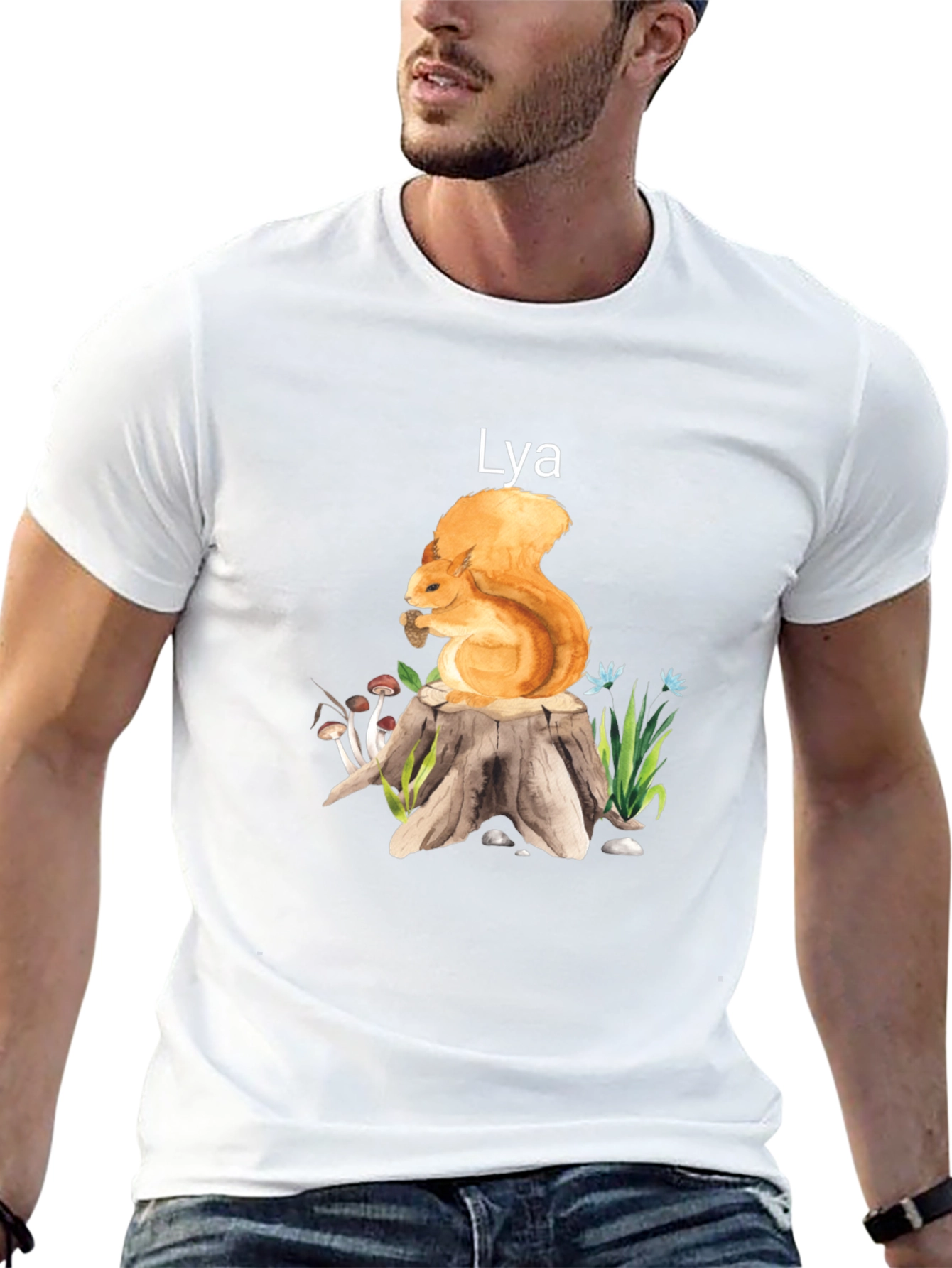 Squirrel Stump Tee - Lya Nature Lover Shirt
