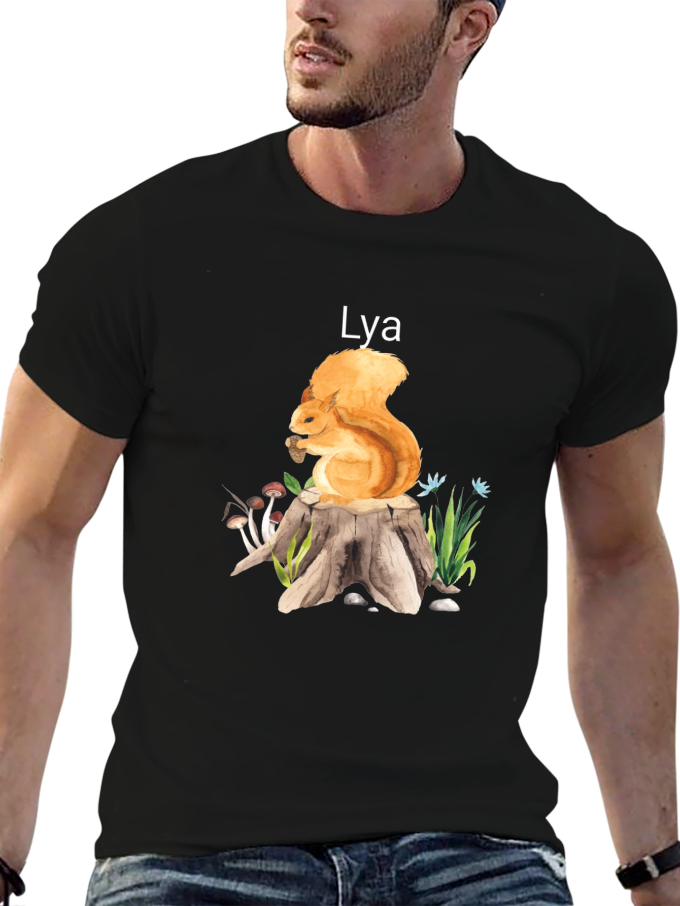 Squirrel Stump Tee - Lya Nature Lover Shirt