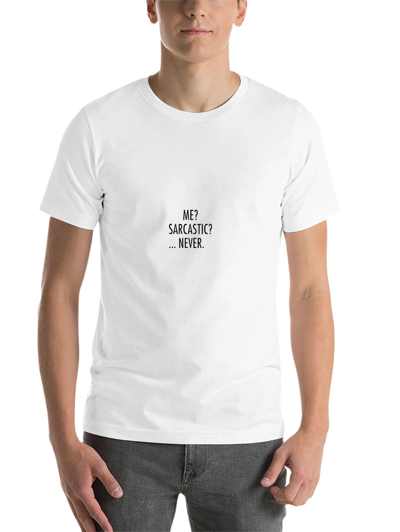 Sarcastic Never Black Graphic Tee