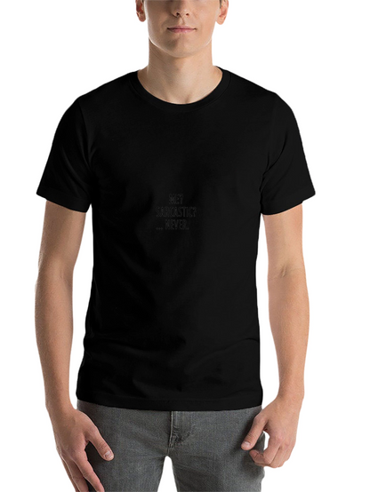 Sarcastic Never Black Graphic Tee