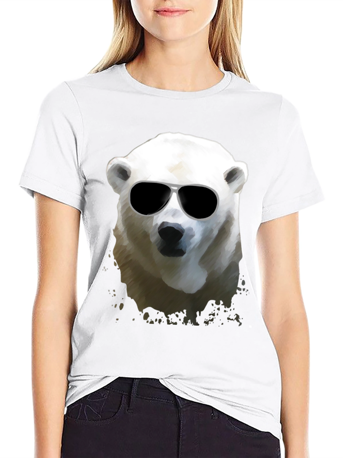 Cool Polar Bear Graphic T-Shirt