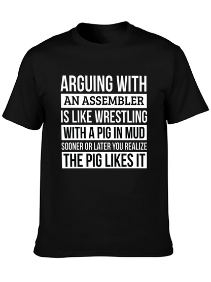 Assembler Pig Wrestling T-Shirt