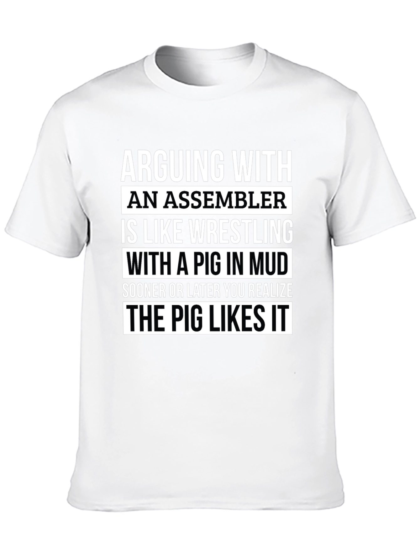 Assembler Pig Wrestling T-Shirt