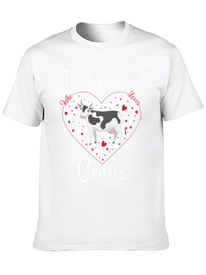 Just A Girl Who Loves Cows Graphic Tee