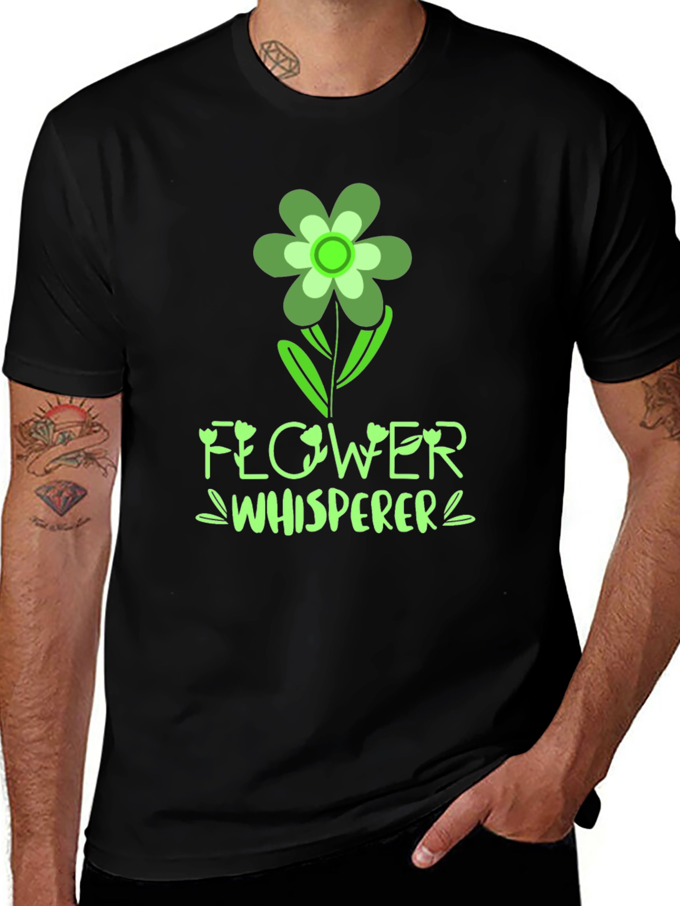 Flower Whisperer Graphic T-Shirt - Nature Lover Tee