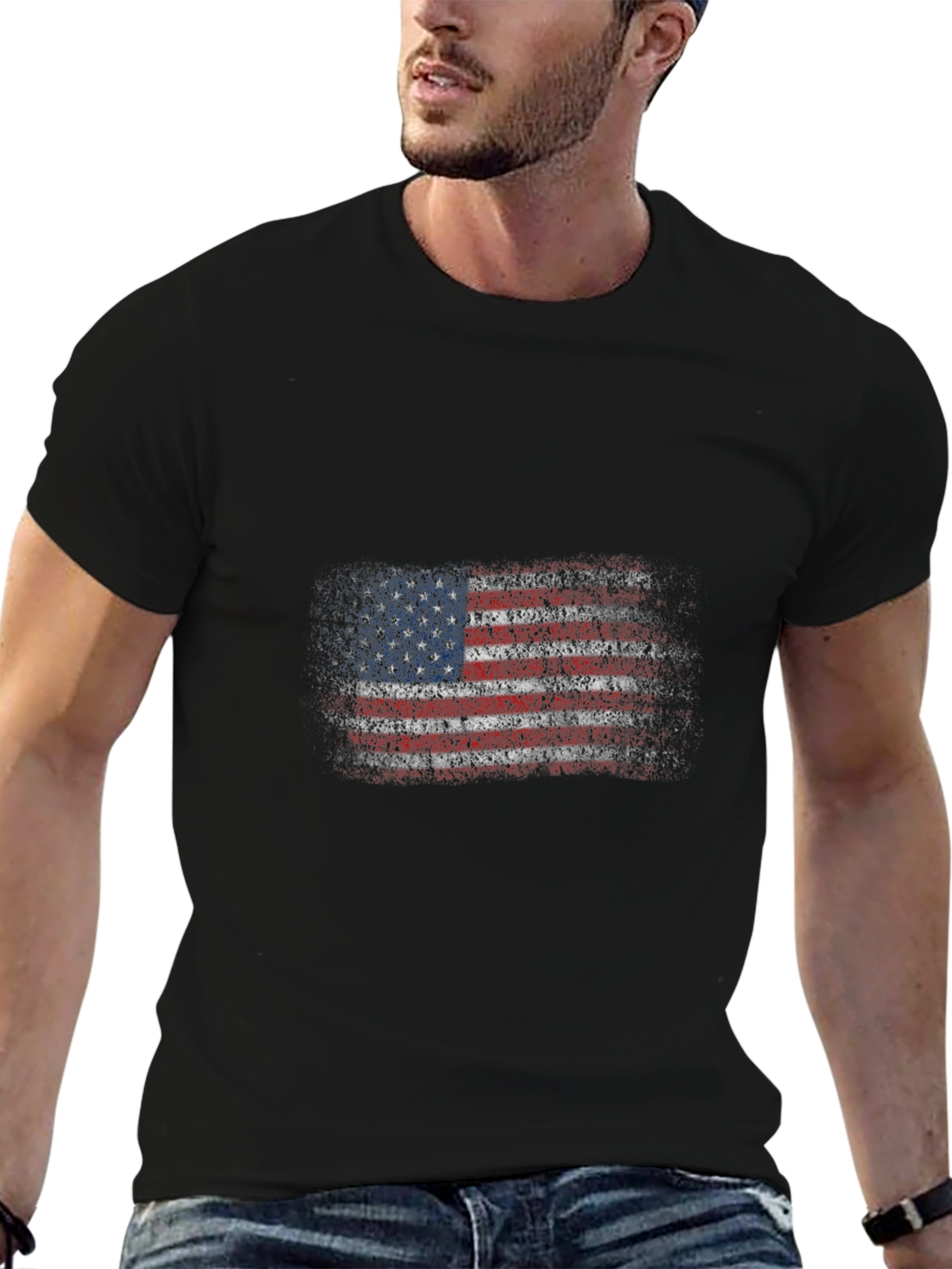 American Flag Graphic T-Shirt