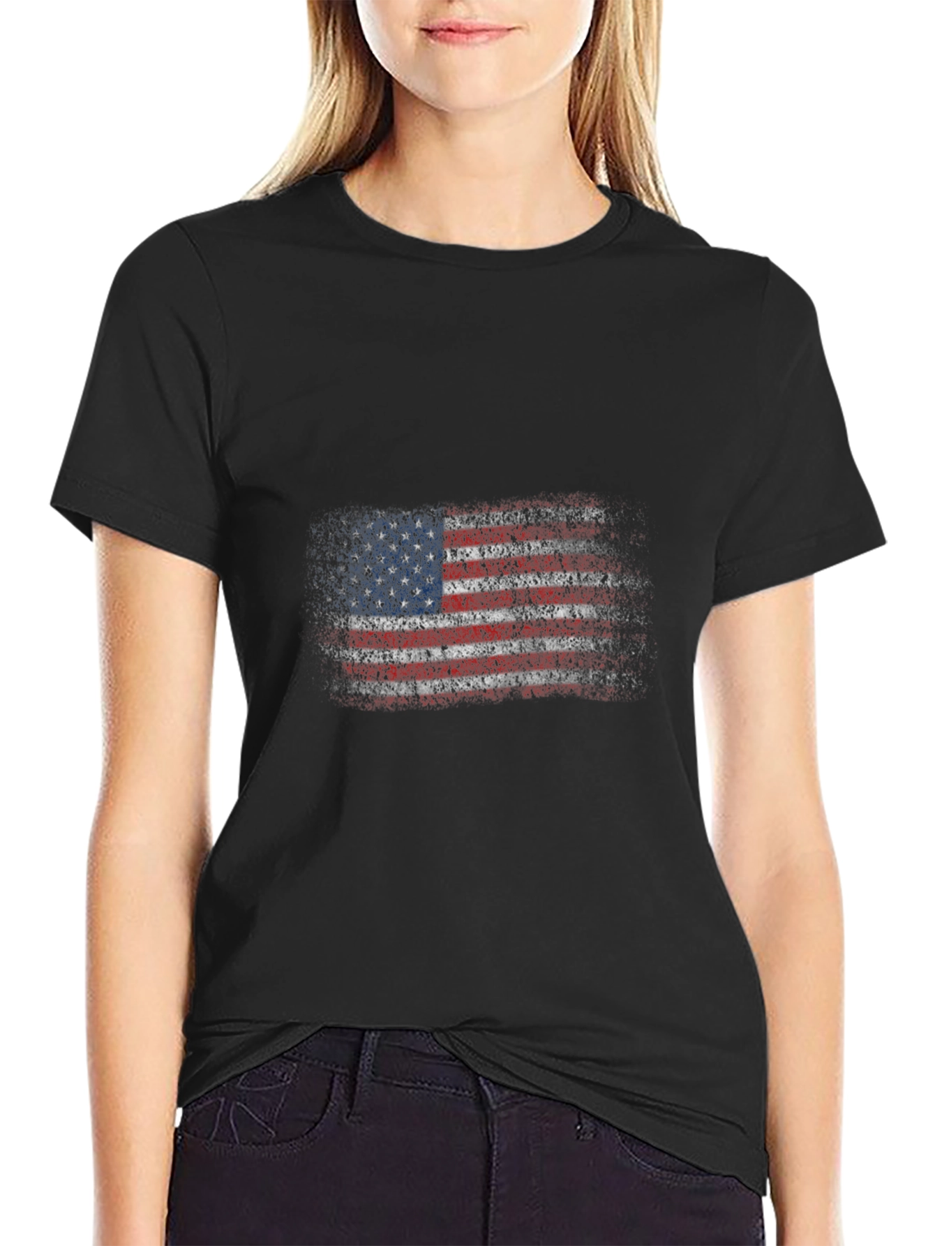 American Flag Graphic T-Shirt