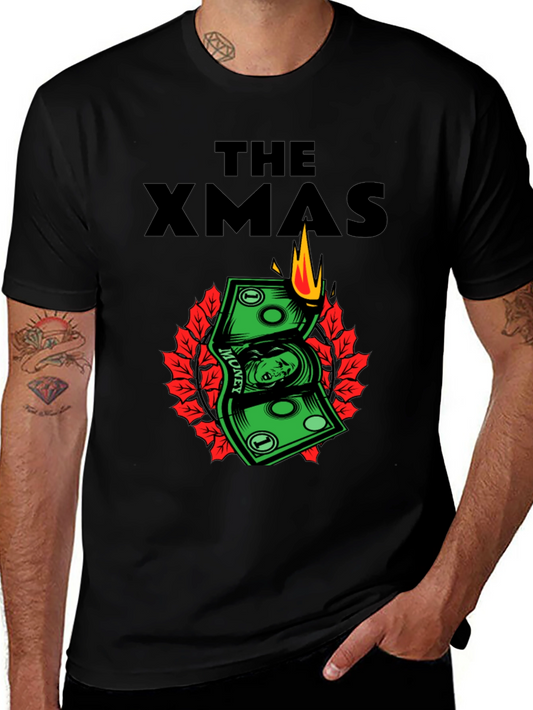 The Xmas Money T-Shirt - Burning Cash Holiday Tee