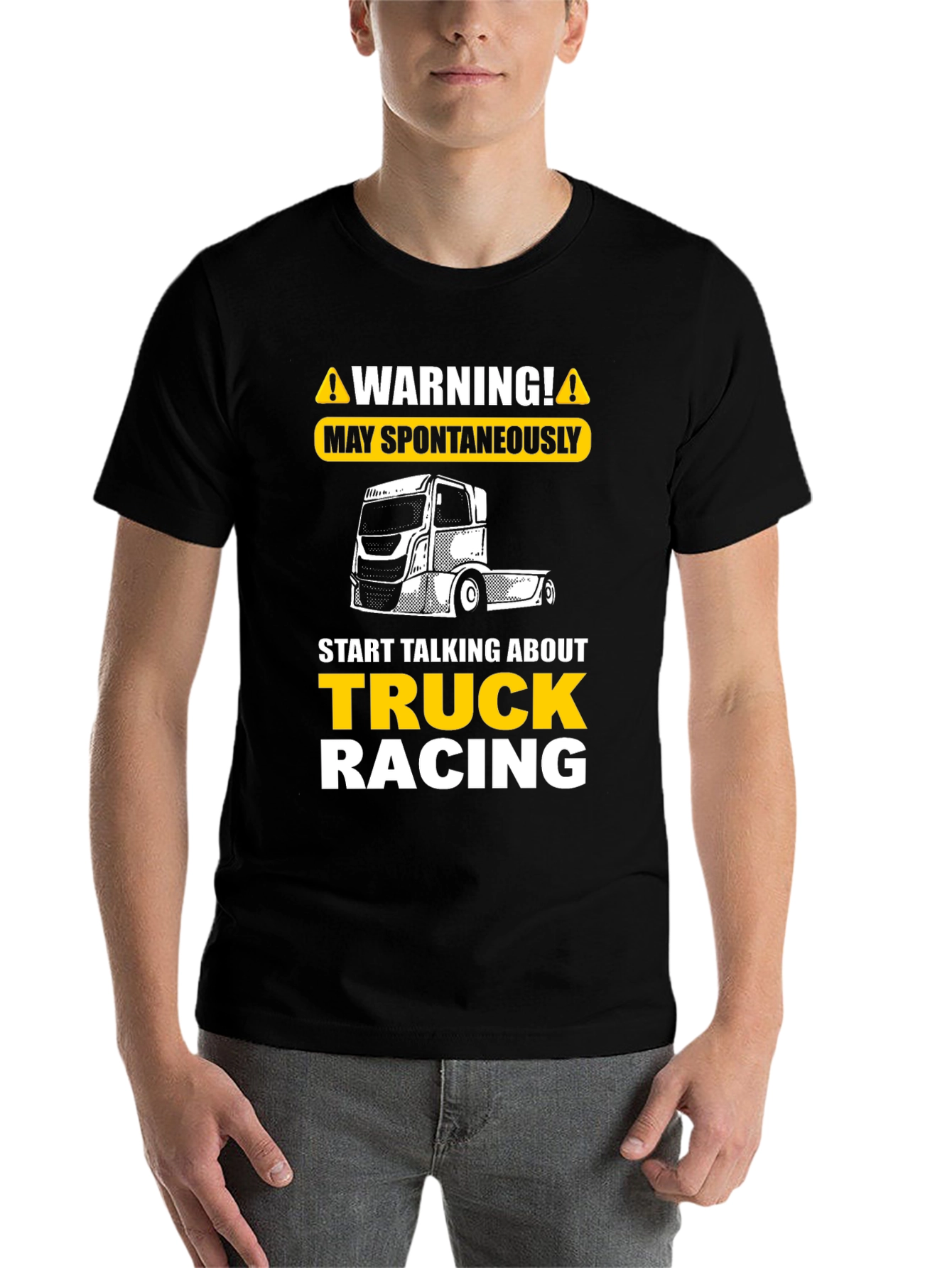 Warning Truck Racing T-Shirt