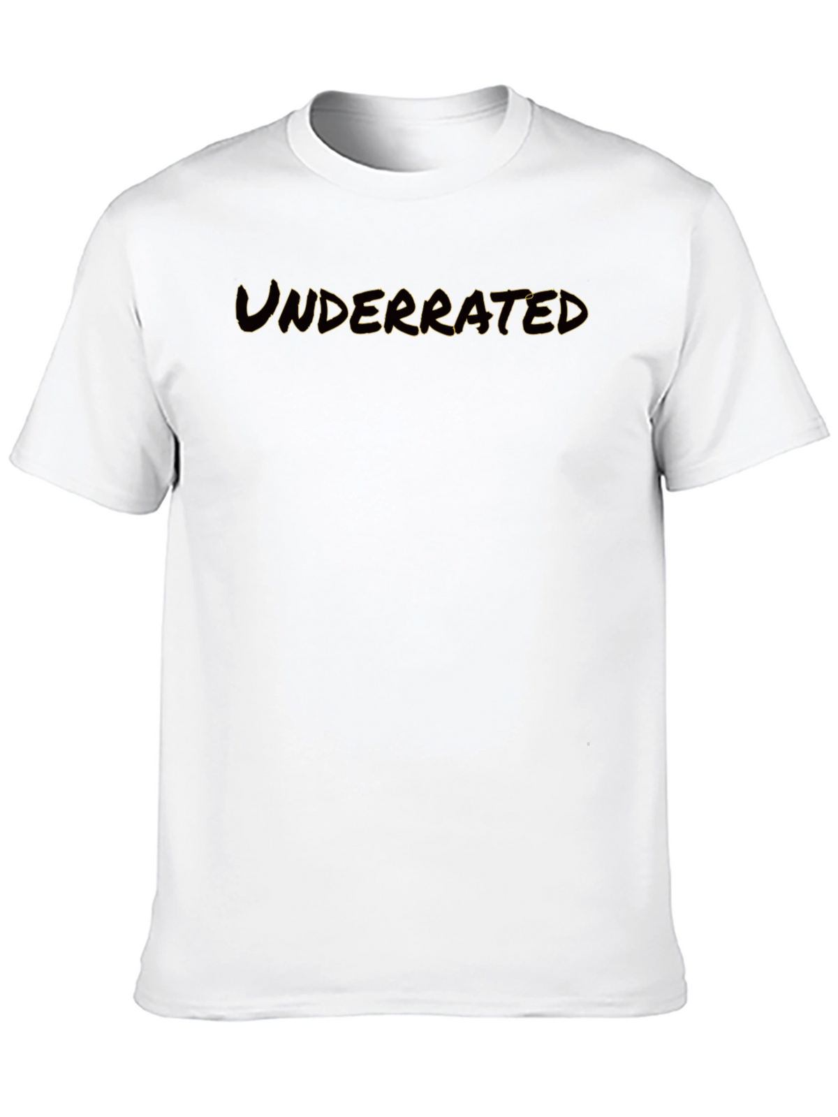 Underrated Graphic Black T-Shirt