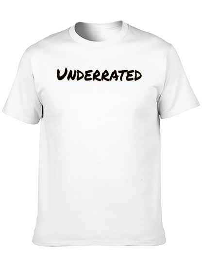 Underrated Graphic Black T-Shirt