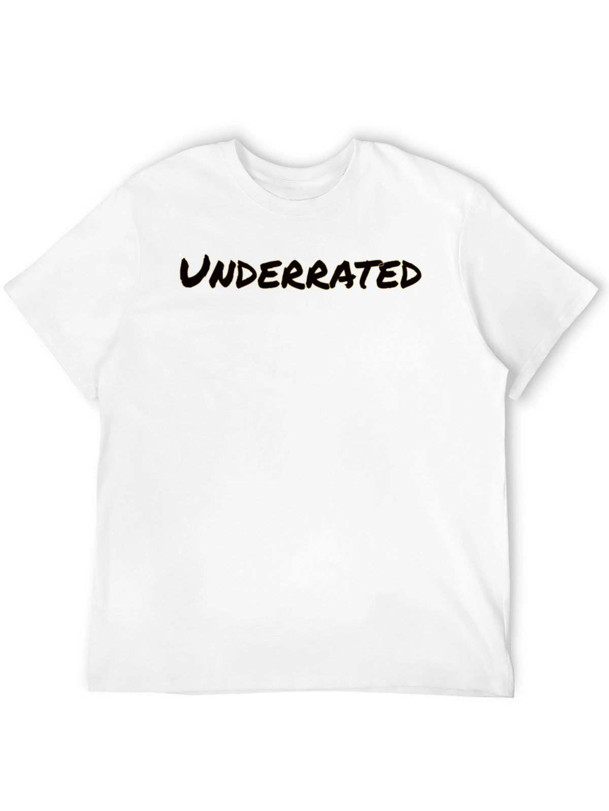 Underrated Graphic Black T-Shirt