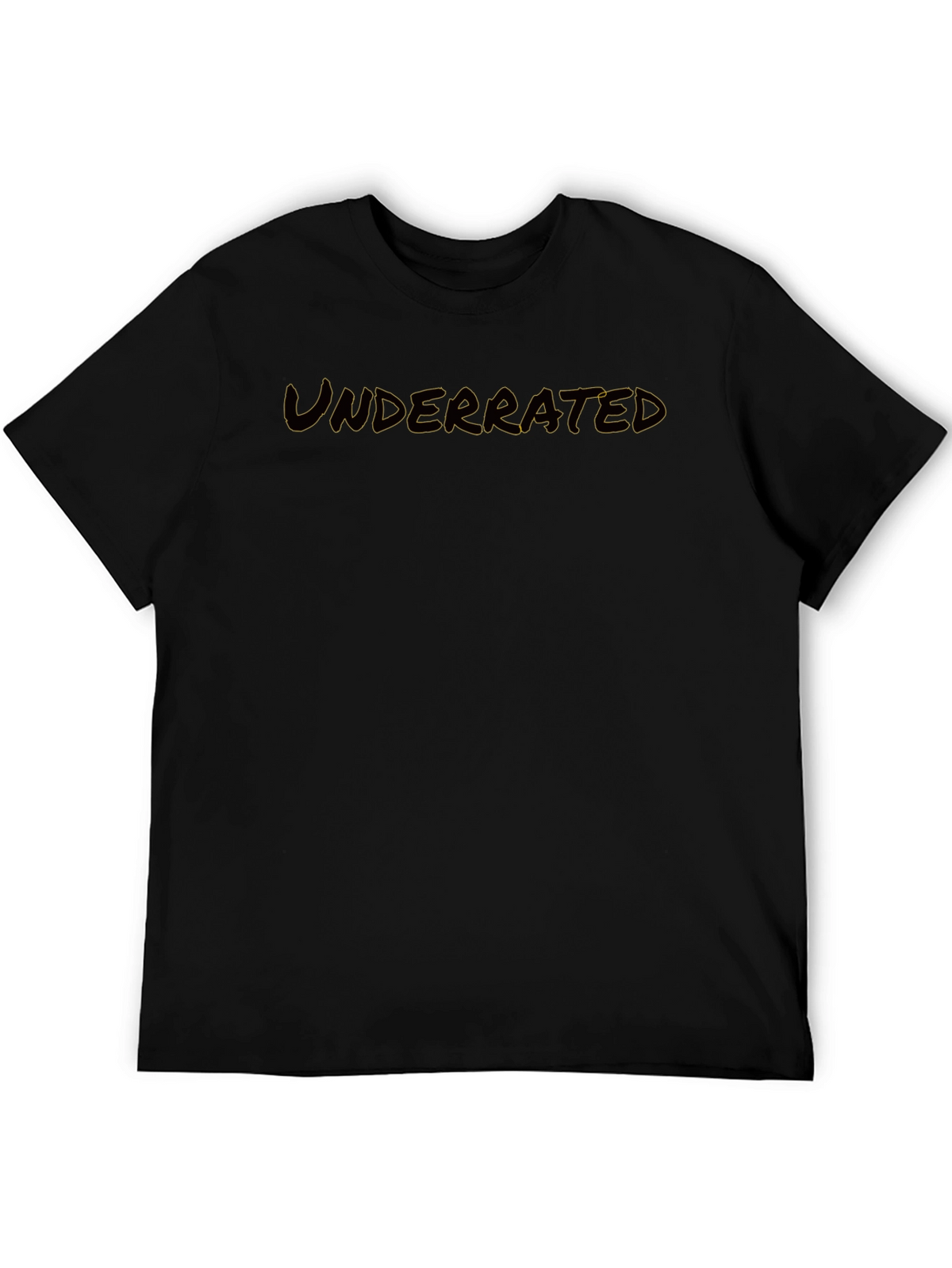 Underrated Graphic Black T-Shirt