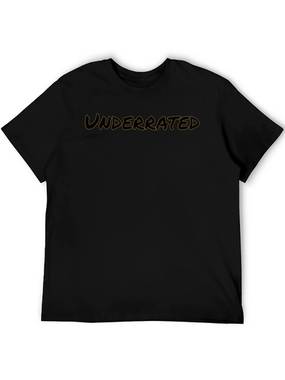 Underrated Graphic Black T-Shirt