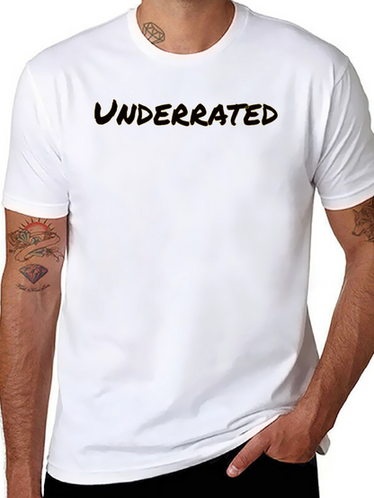 Underrated Graphic Black T-Shirt