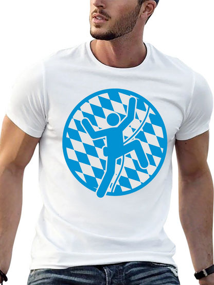 Climbing Bavarian T-Shirt - Black Cotton Tee