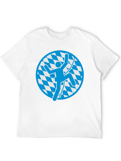 Climbing Bavarian T-Shirt - Black Cotton Tee