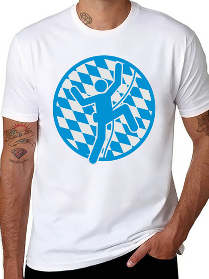 Climbing Bavarian T-Shirt - Black Cotton Tee