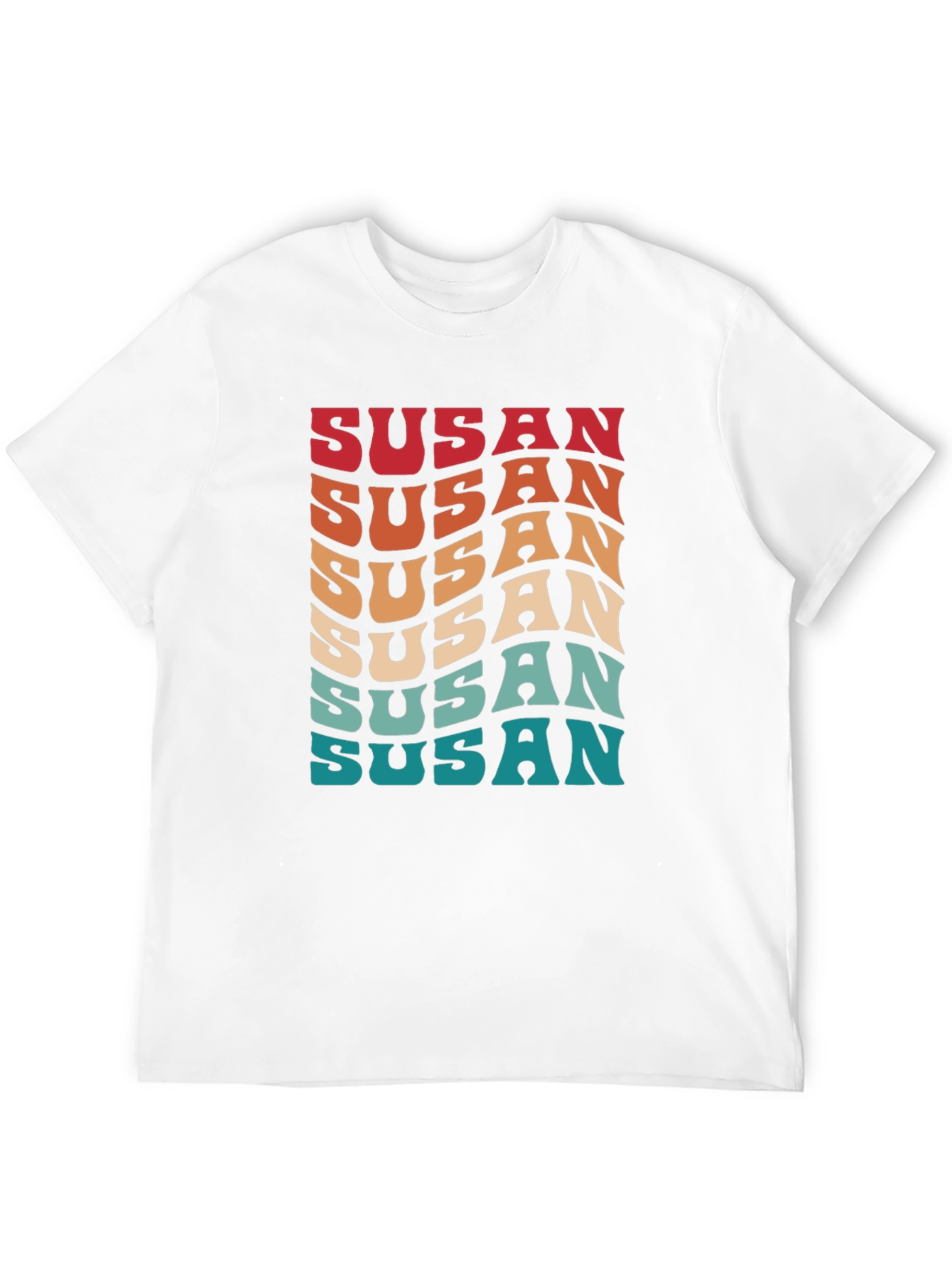 Retro Susan T-Shirt - Groovy Personalized Name Tee