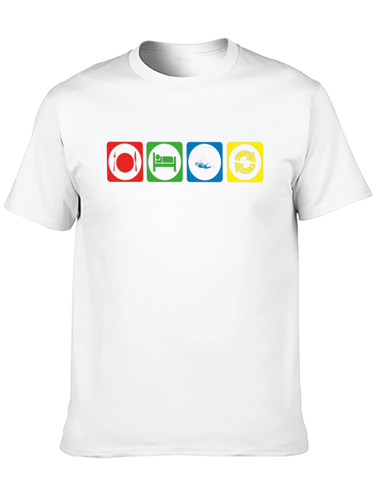 Eat Sleep Fish Repeat Graphic T-Shirt