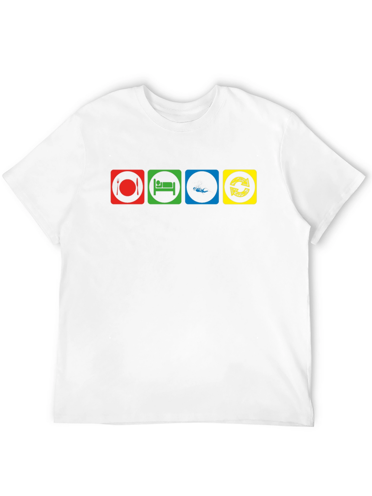 Eat Sleep Fish Repeat Graphic T-Shirt