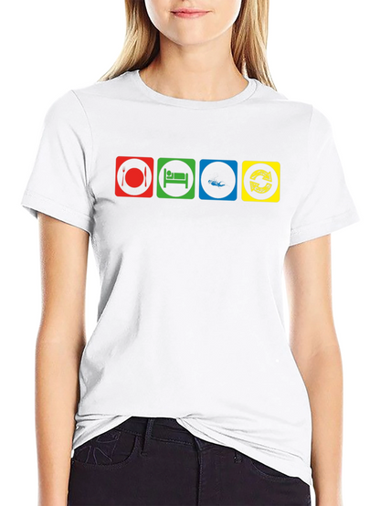 Eat Sleep Fish Repeat Graphic T-Shirt