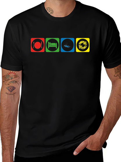 Eat Sleep Fish Repeat Graphic T-Shirt