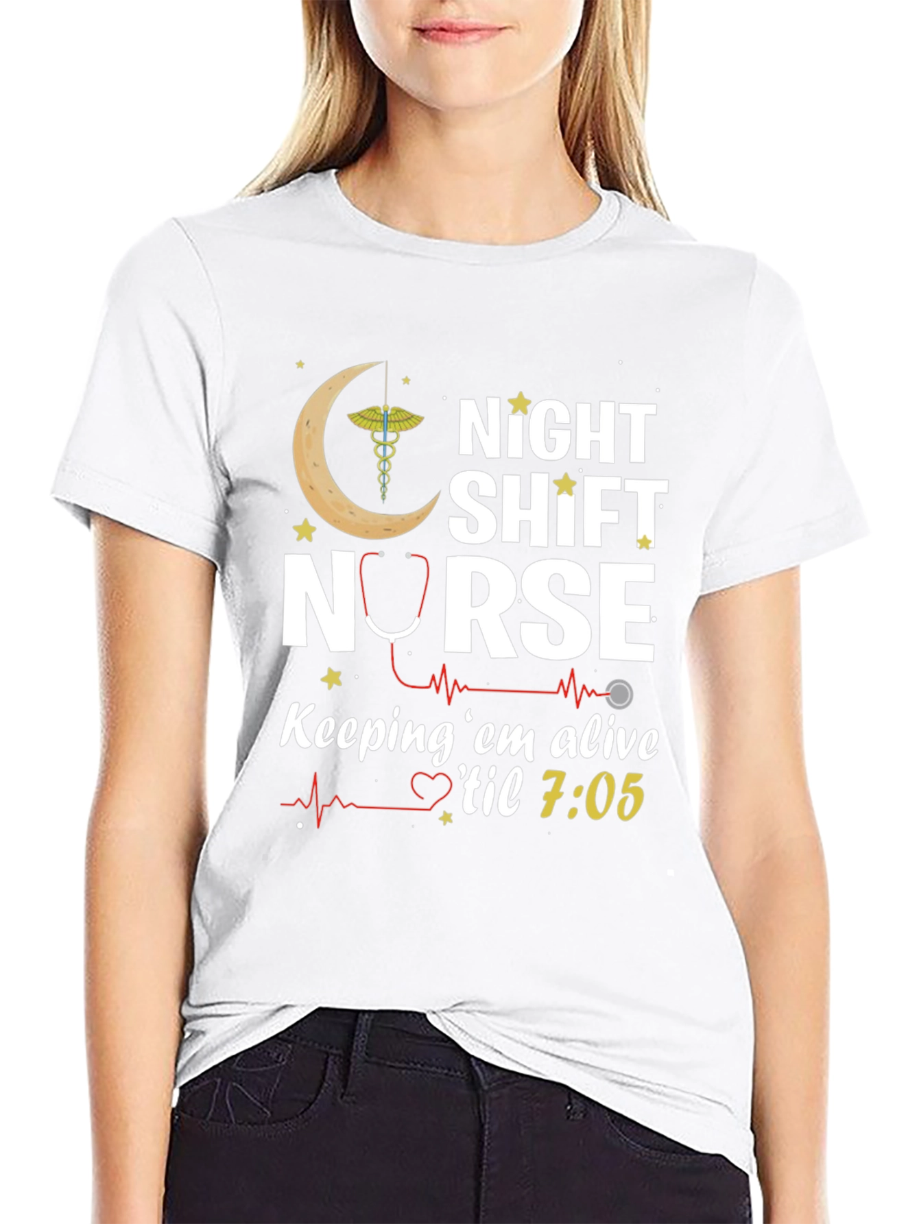 Night Shift Nurse T-Shirt - Keeping em Alive