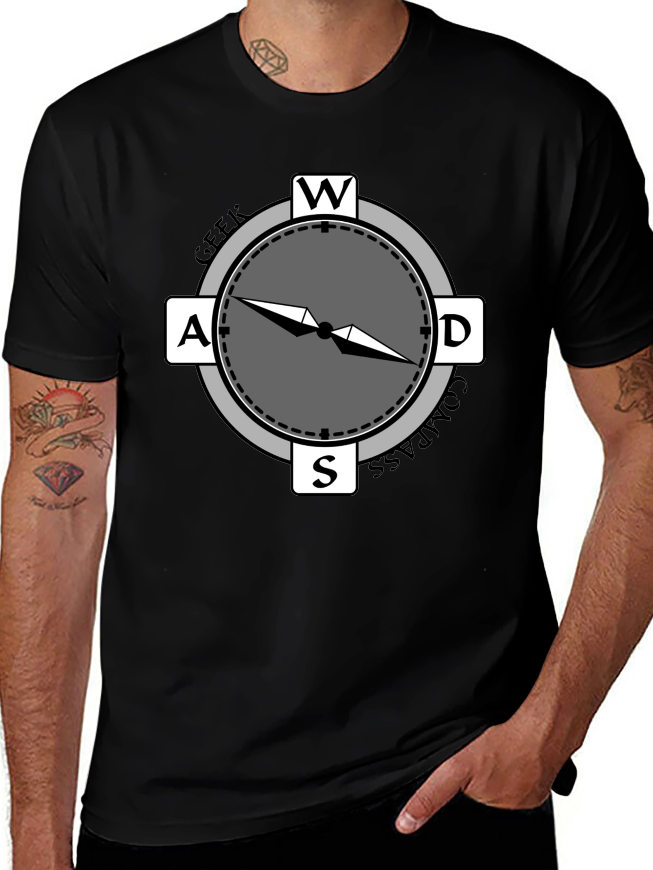 Geek Compass T-Shirt - Gamer Direction