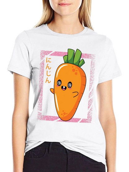 Kawaii Carrot T-Shirt - Anime Style