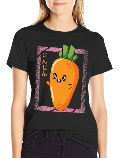 Kawaii Carrot T-Shirt - Anime Style