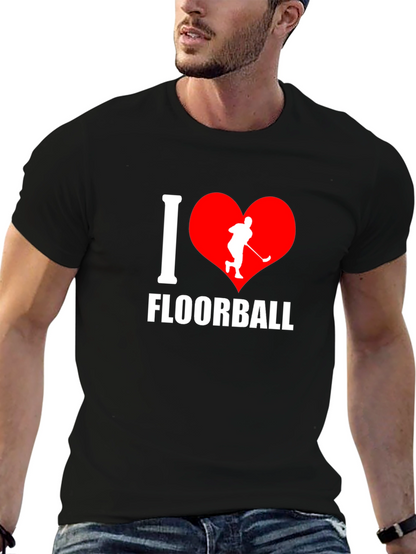 I Love Floorball Graphic T-Shirt
