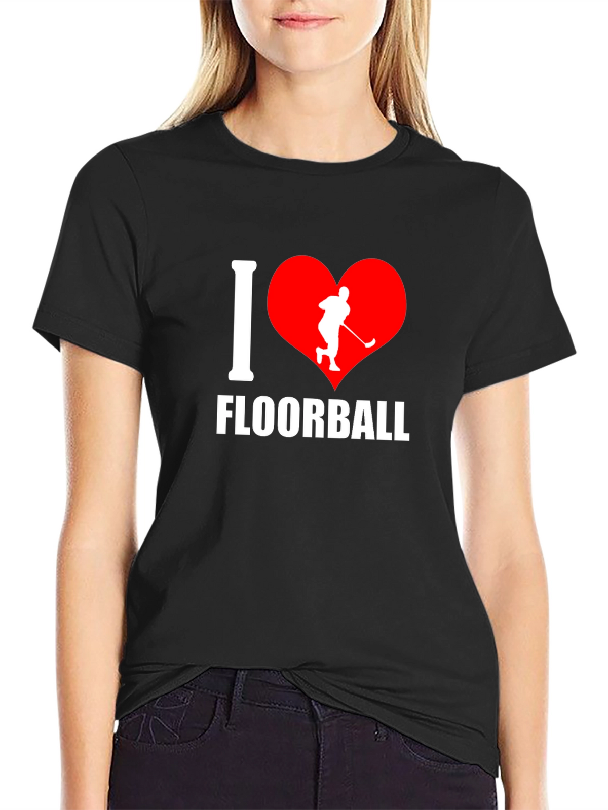 I Love Floorball Graphic T-Shirt