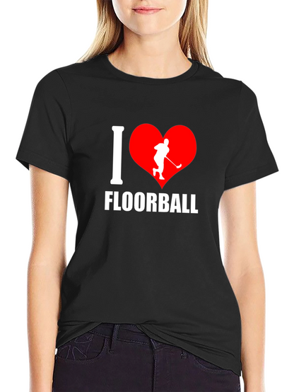 I Love Floorball Graphic T-Shirt