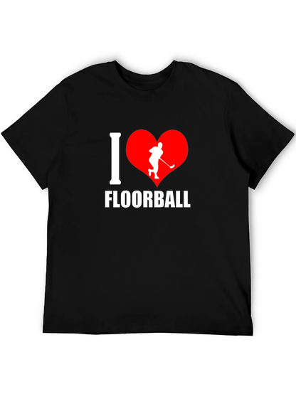 I Love Floorball Graphic T-Shirt