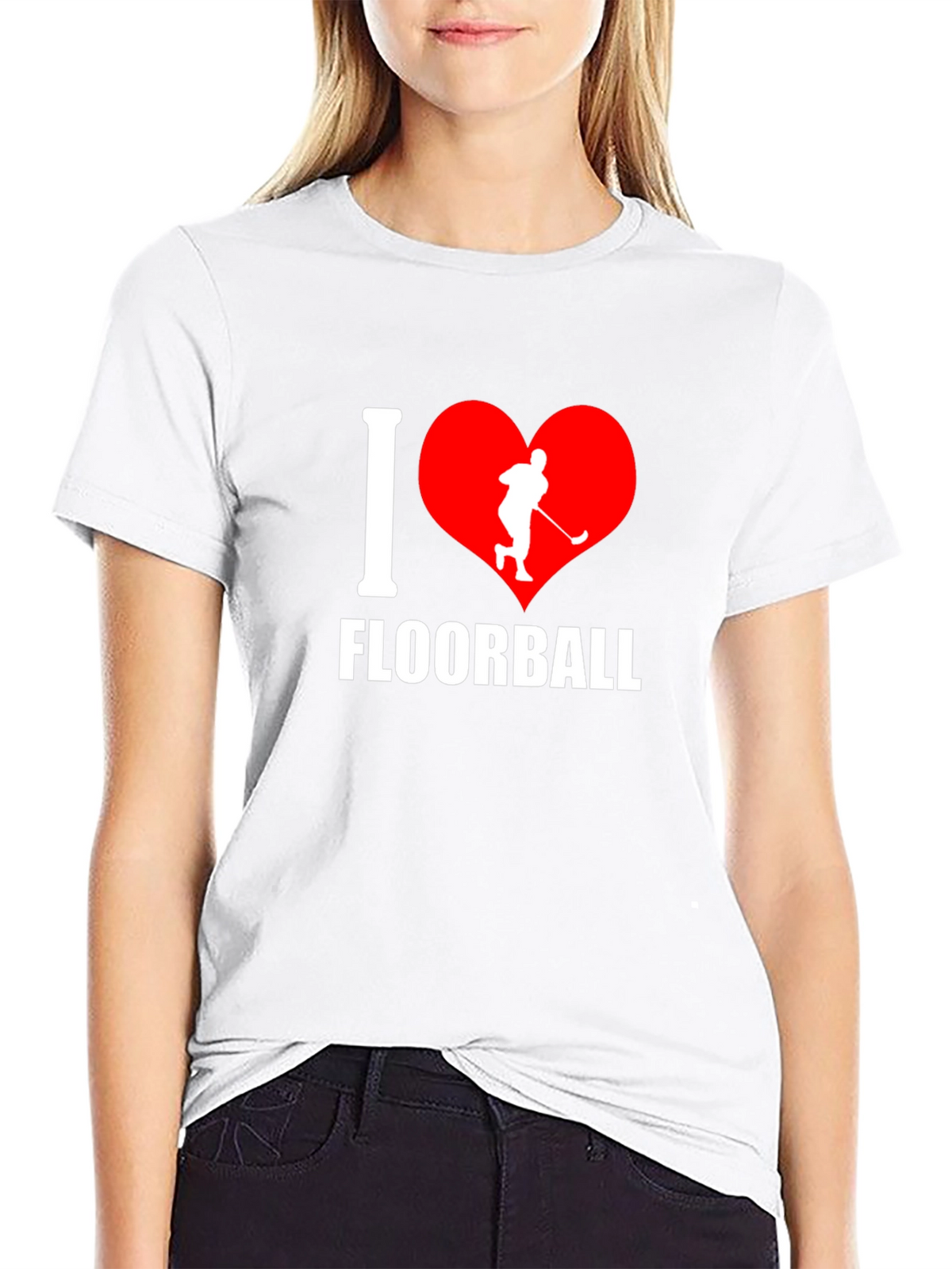 I Love Floorball Graphic T-Shirt